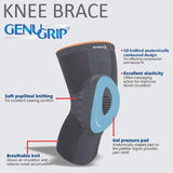 Dyna Genugrip Knee Brace (Grey)