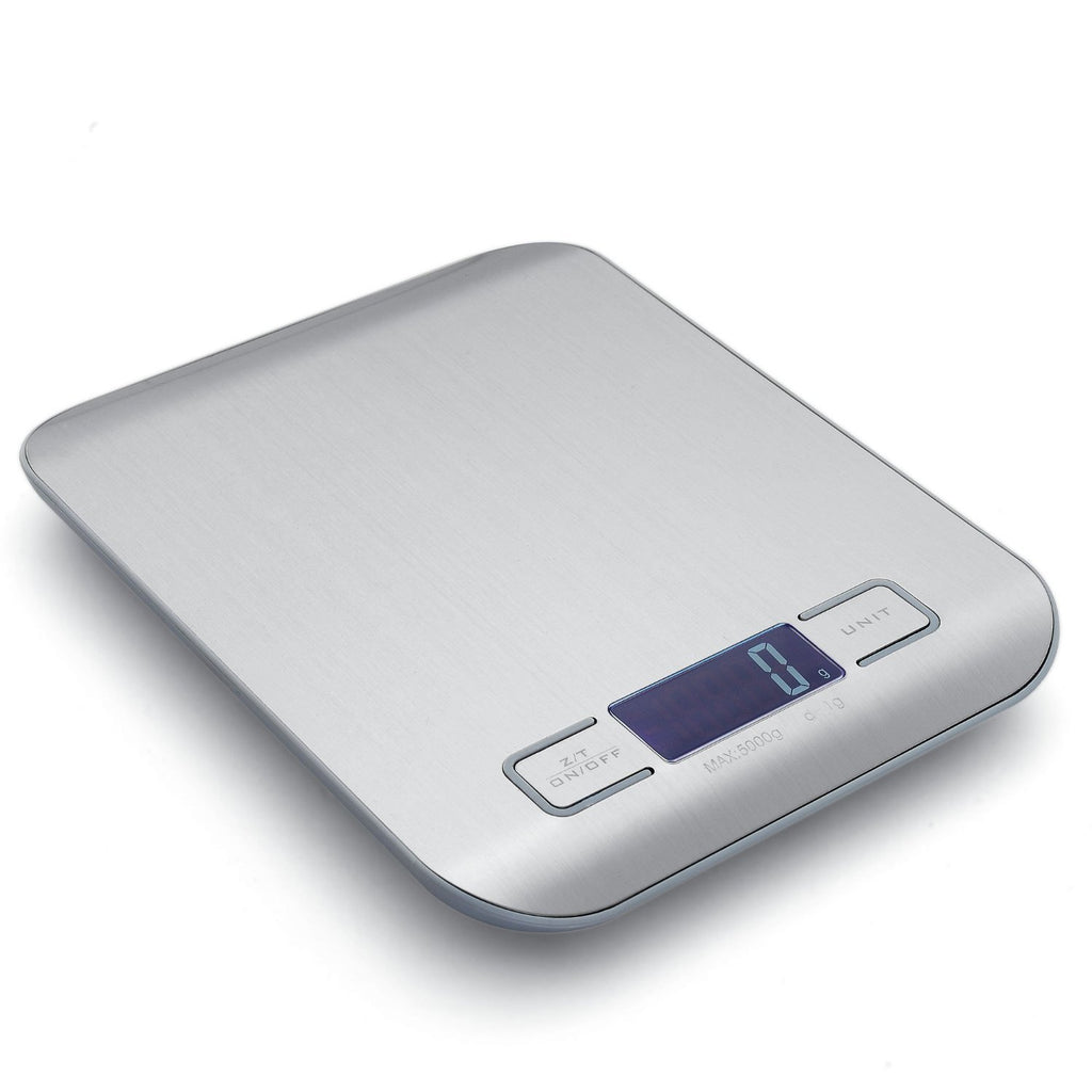 STEEL DIGITAL KITCHEN SCALE (with White Backlight)
