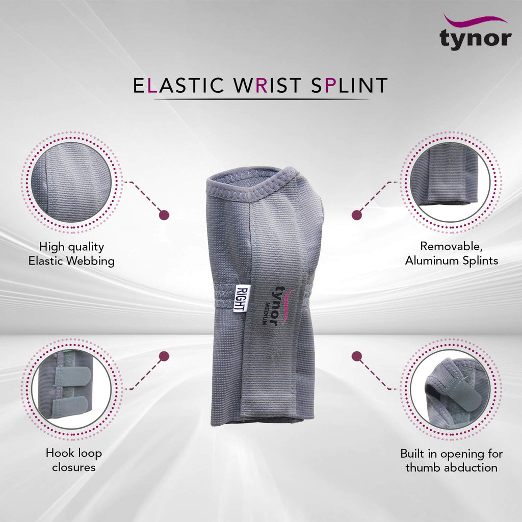 Tynor Elastic Wrist Splint (Strong Support, Immobilzation, Customized Fitting, Durable) 2