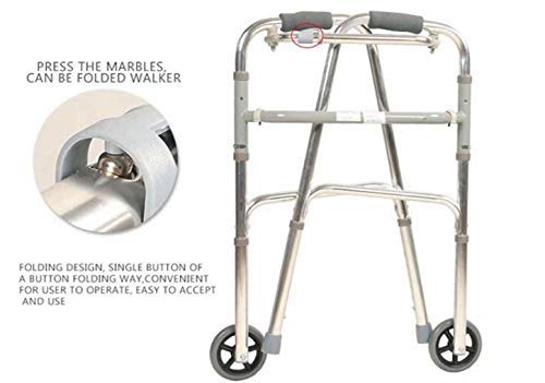 Height adjustable walker with wheels