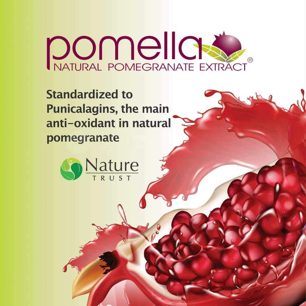 Pomella™ Natural Pomegranate extract 250 mg veg capsules,60 Nos/bottle, Antioxidant