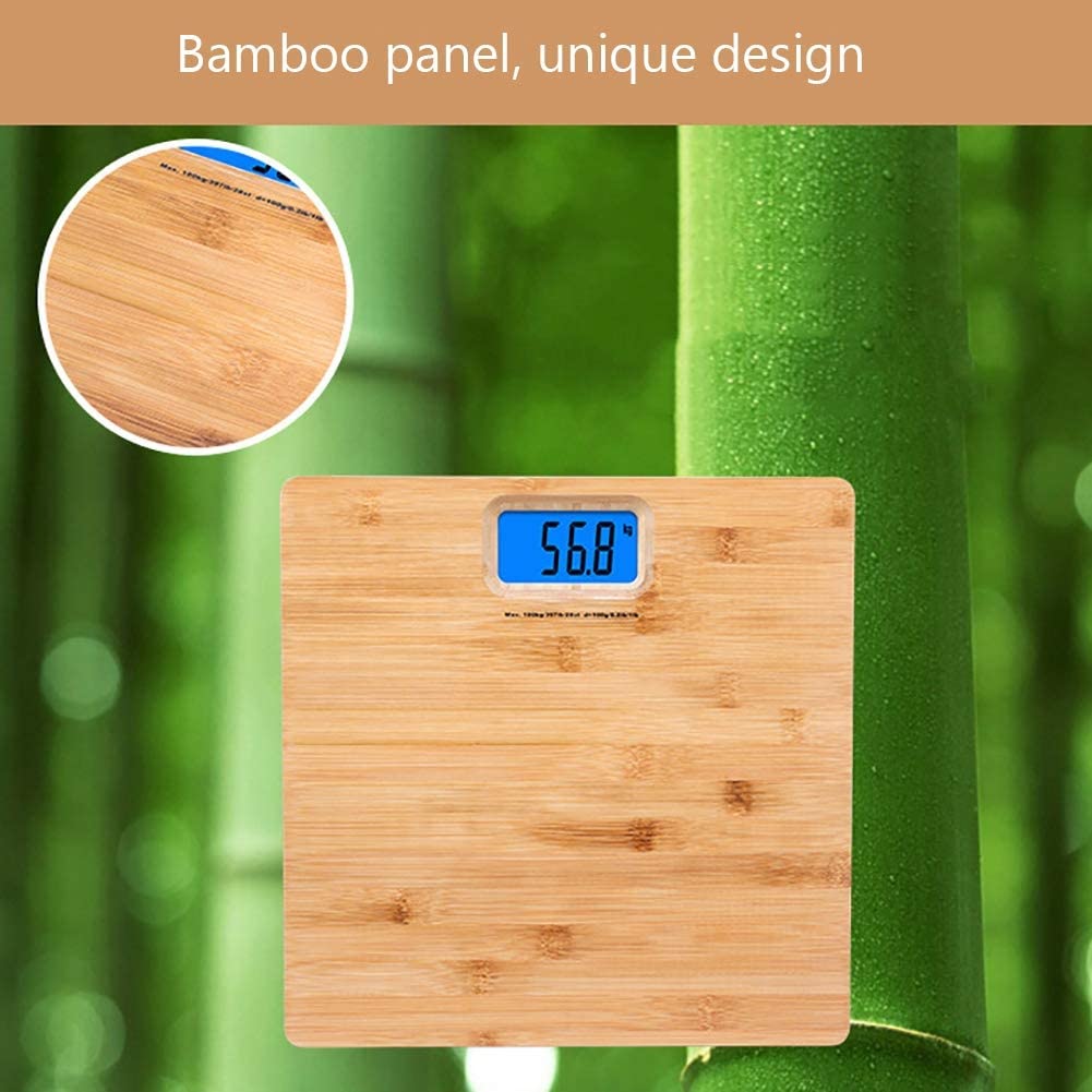 Bamboo Digital Body Weigh Scale