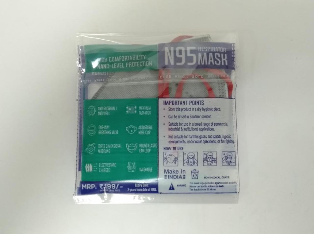 10 Nos Niosh Compliant N95 Mask - Amtech N95 Mask With Head Loops - (Pack of 10) 3