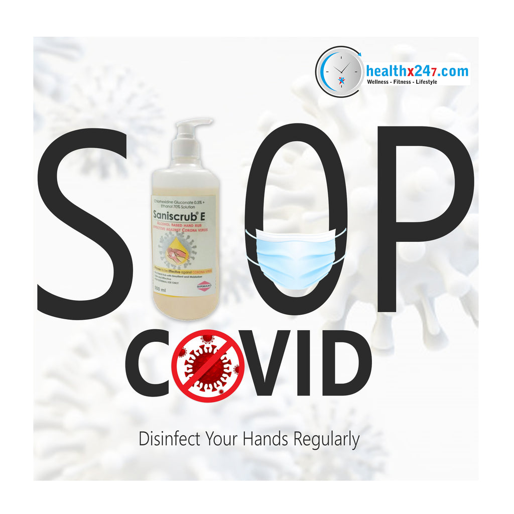 Saniscrub E- Hand Disinfectant/ Hand rub- Effective against coronavirus