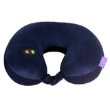 Viaggi Microbeads 6 Mode Neck Massager Pillow for Shoulder & Neck Pain Relief Vibrating U Shape Massage Pillow-Navy Blue