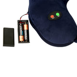 Viaggi Microbeads 6 Mode Neck Massager Pillow for Shoulder & Neck Pain Relief Vibrating U Shape Massage Pillow-Navy Blue