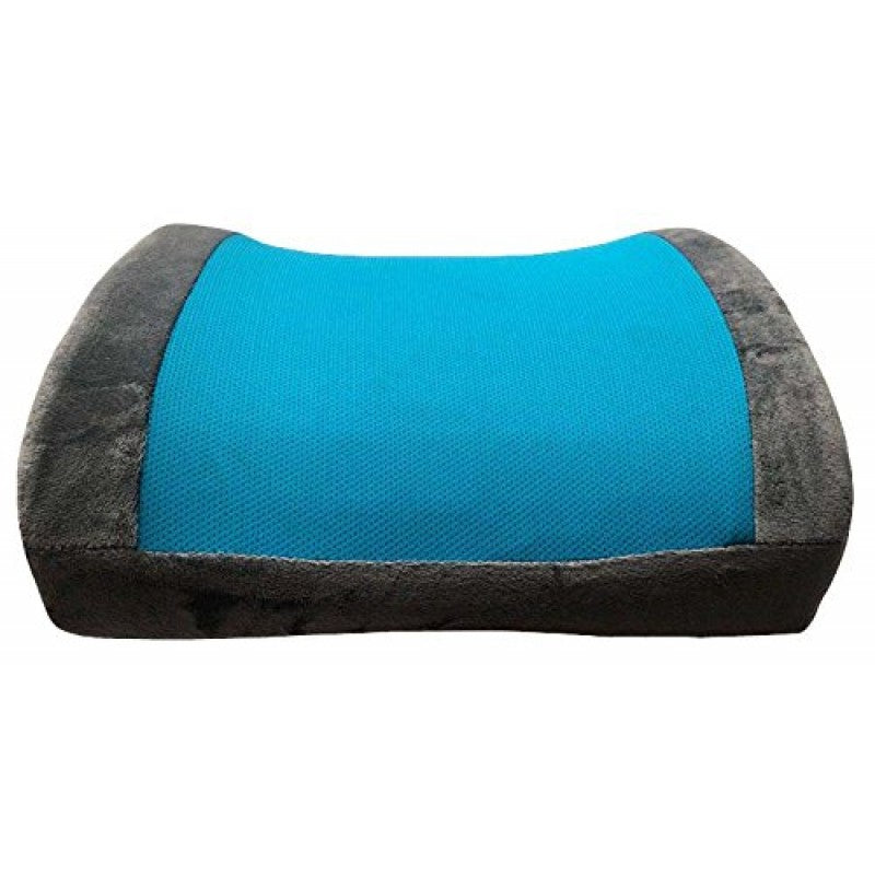 Viaggi Orthopedic Lumbar Support Cooling Gel Memory Foam Pillow/Back Rest Cushion - Grey