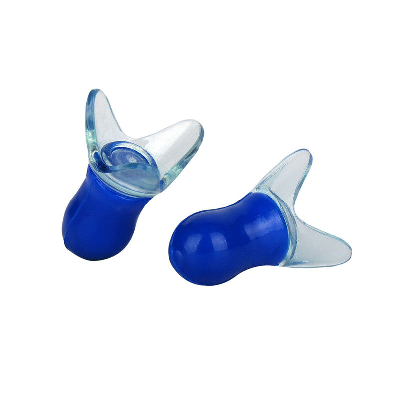 Viaggi Silicon Noise Reduction Inflight Sleeping/Yoga/Study Ear Plugs Transparent Blue