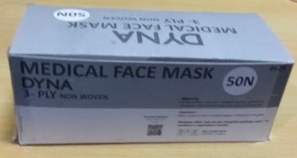 Dyna Medical Face Mask (3- Ply Non-Woven)