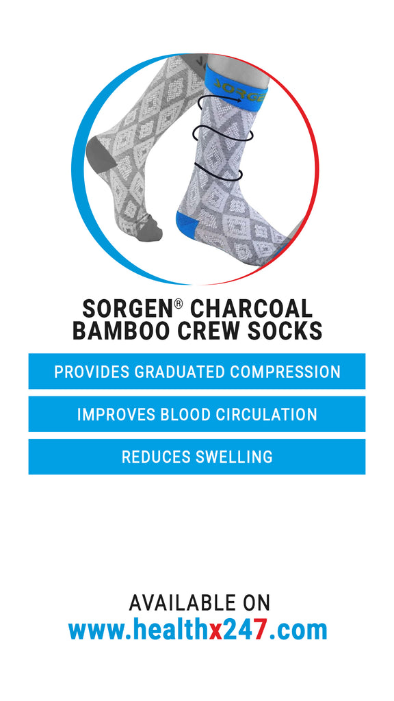Sorgen Charcoal-Bamboo Crew Socks